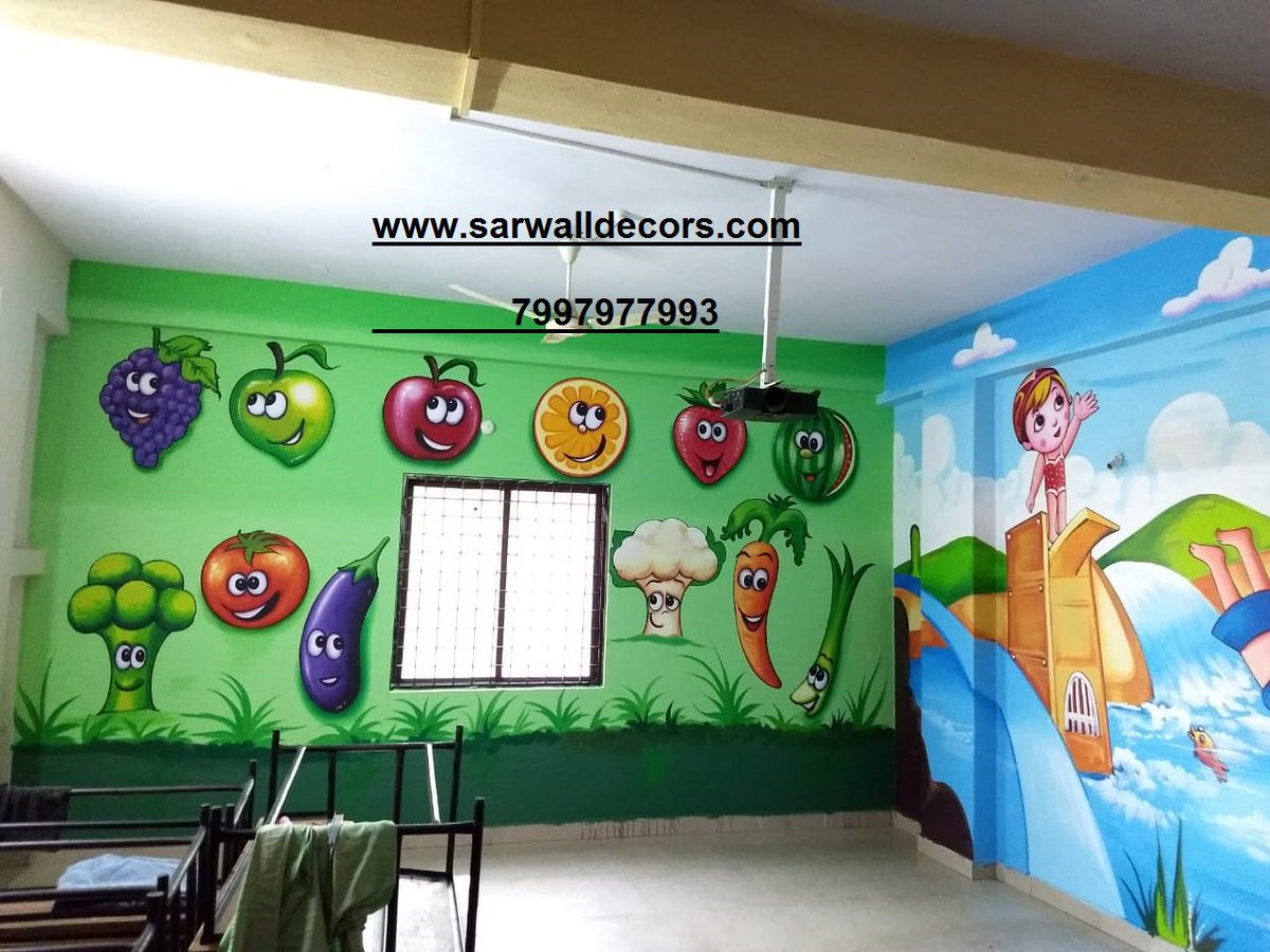 Radhika Sarwalldecors On Twitter 3d Play School 3d Cartoon