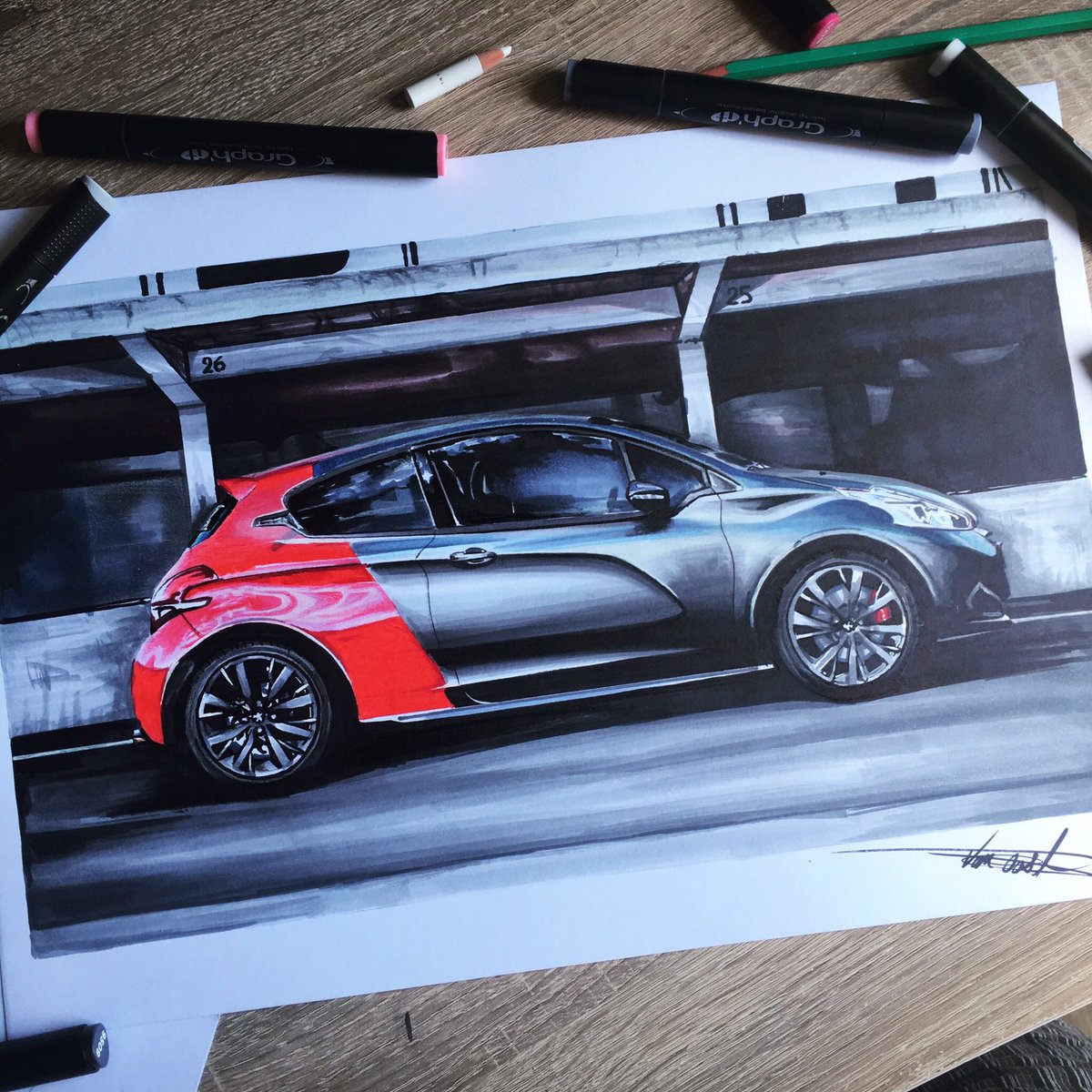 rmyvo's tweet photo. Peugeot 208 GTI 30th #automotive #rt #art #artwork #black #carart #car #drawing #draw #gti #Peugeot #markers #sportcar #realistic @drawtodrive @PeugeotFR @PeugeotClassic https://t.co/eSmLZbIhI8