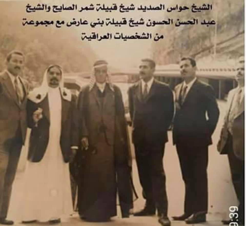 صوره نادره ارسلها لي الشيخ اللواء مارد الحسون شيخ بني عارض