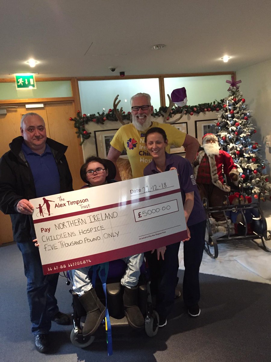 TimpsonTrust's tweet photo. Thank you to Mark from our Londonderry branch, and his daughter Tammy for presenting a cheque on behalf of the #AlexTimpsonTrust #CustomerDonations @nichildrenshosp https://t.co/x2YAB6lB5m