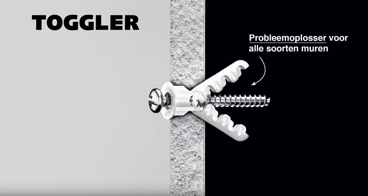 De ALLIGATOR Plug is geschikt voor toepassing in massieve en holle materialen. Stuit u op een holle ruimte dan klapt de ALLIGATOR open voor een betrouwbare bevestiging. Verkrijgbaar in onze webshop: bit.ly/2EffzQ5 of bekijk de video: bit.ly/2QKBNQS