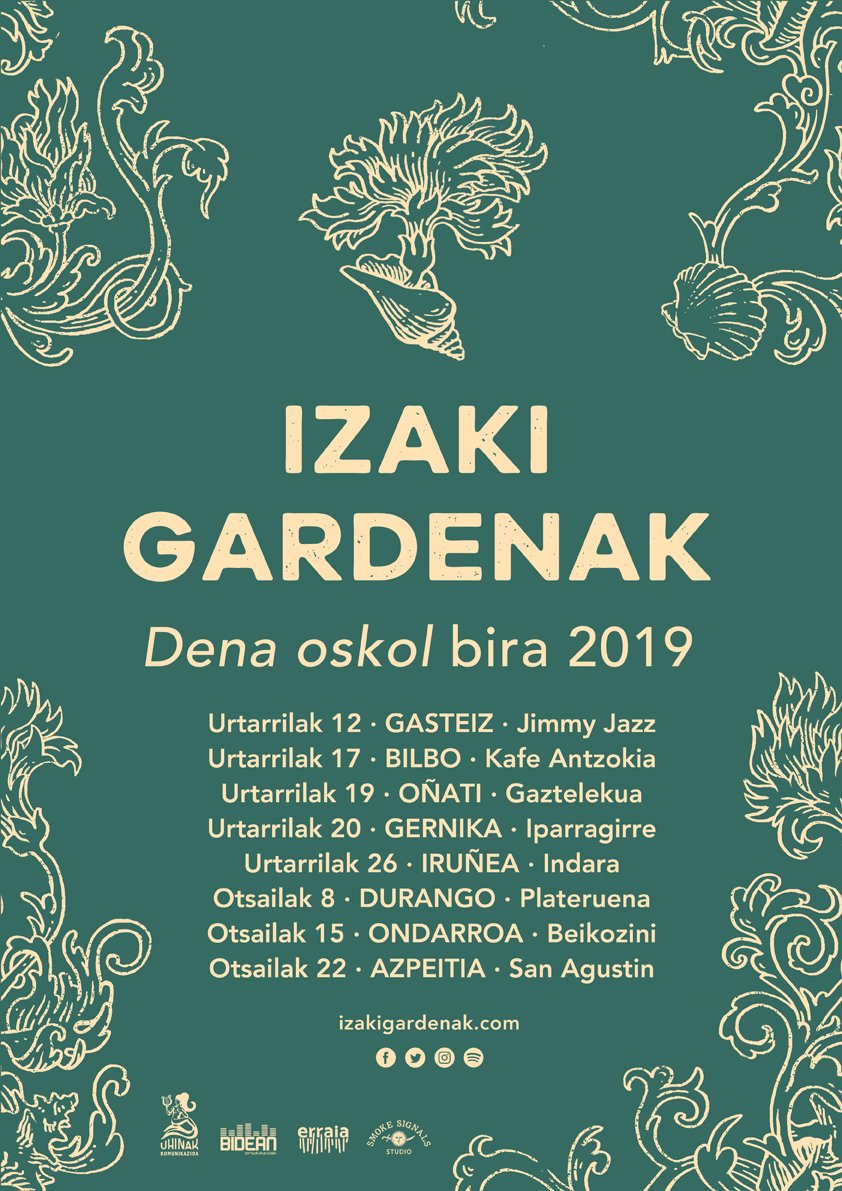 [ZOZKETA] 5 sorta zozkatuko ditugu: 2 sarrera + kamiseta + diskoa. Hau bertxiotu eta lixto!

..eta zortean konfidantzarik ez baduzue: izakigardenak.com