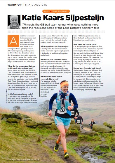 In the new issue of Trail Running, we interview GB runner <a href="/katieboden4/">Katie Kaars Sijpesteijn</a>  about her love of the trails. "I very rarely run on the roads," she tells us.