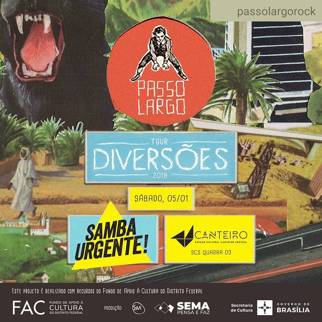 PassoLargo5's tweet photo. É gente fina, dia 5 vamos tocar no Samba Urgente em Brasília! https://t.co/FqF2AVO92X