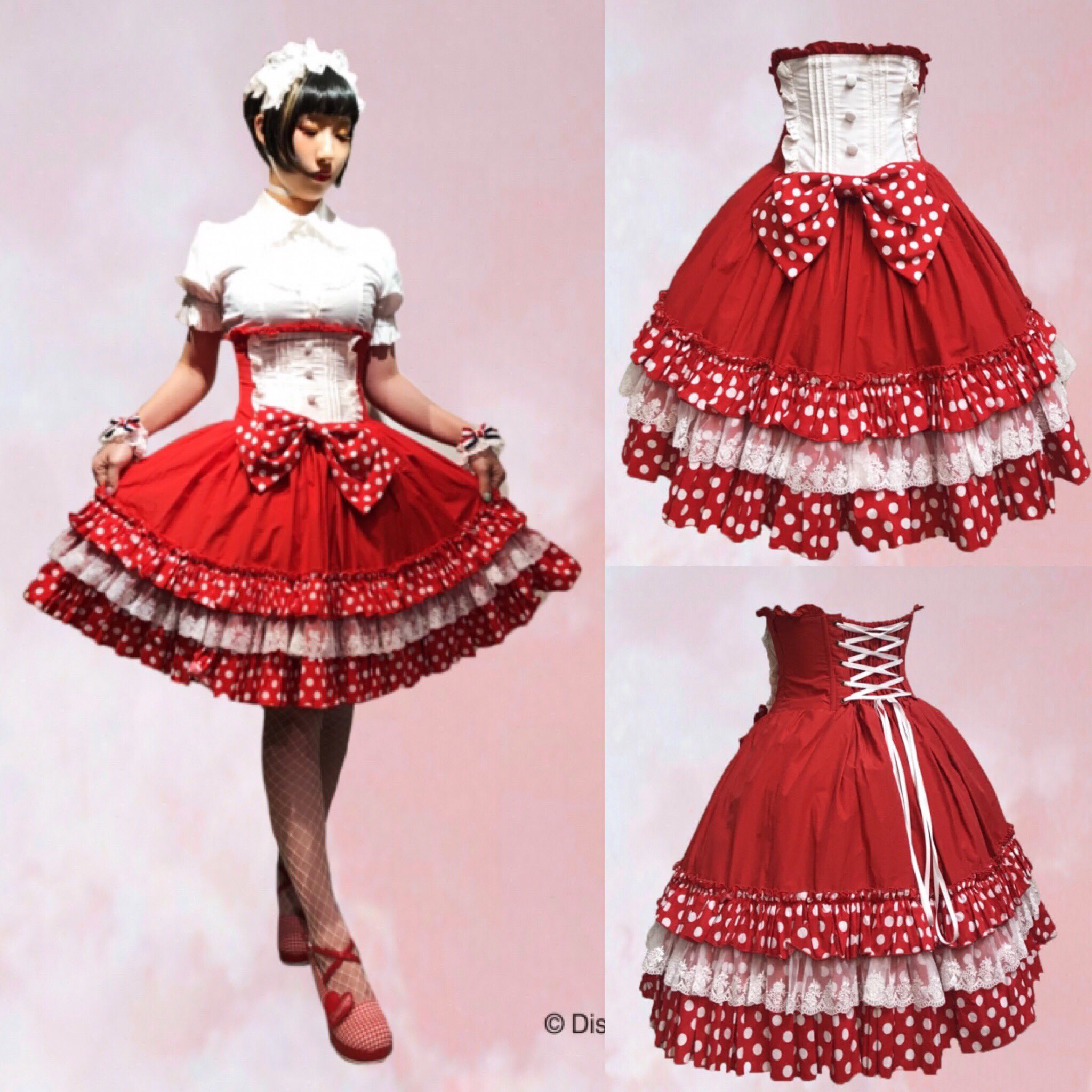 アトリエピエロ♡コルセットスカート ミニーマウス