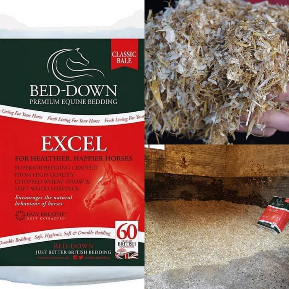 beddownbedding's tweet photo. Bed-Down Excel horse bedding utilises the advantages of both straw – drainage and durability – and softwood shavings – absorbency – in one easy to use product. Excel spreads up to 1/3rd further than an equivalent sized bale of shavings #beddown #timetoswitch #momentumofchange https://t.co/cg9uIDzOZ3