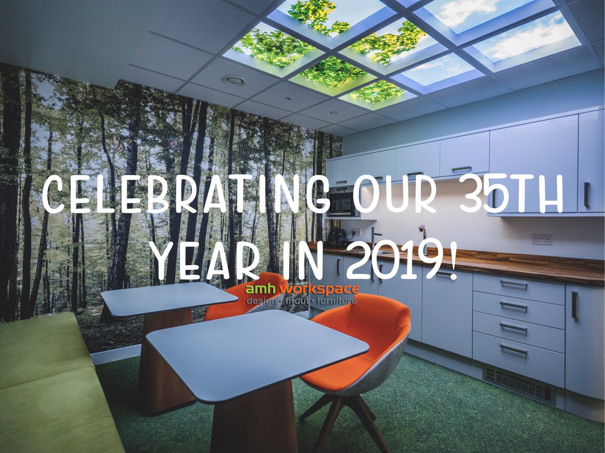 amhworkspace's tweet image. Hope everyone had a Happy New Year! Day 1, back in the office for the amh team. Ready to kick off 2019 celebrating our 35th year in business 🎉