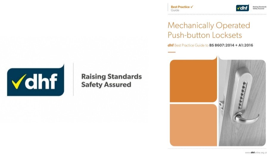 DHFOnline's tweet photo. Read our new Best Practice Guide (BS 8607:2014 + A1:2016) for the #locks and #buildinghardware sector now. It highlights the British Standard for Mechanically Operated Push-Button #Locksets &amp; addresses the major issues that should be considered. 
Download: https://t.co/P52Kodhr1r https://t.co/D2tlSiFUVm