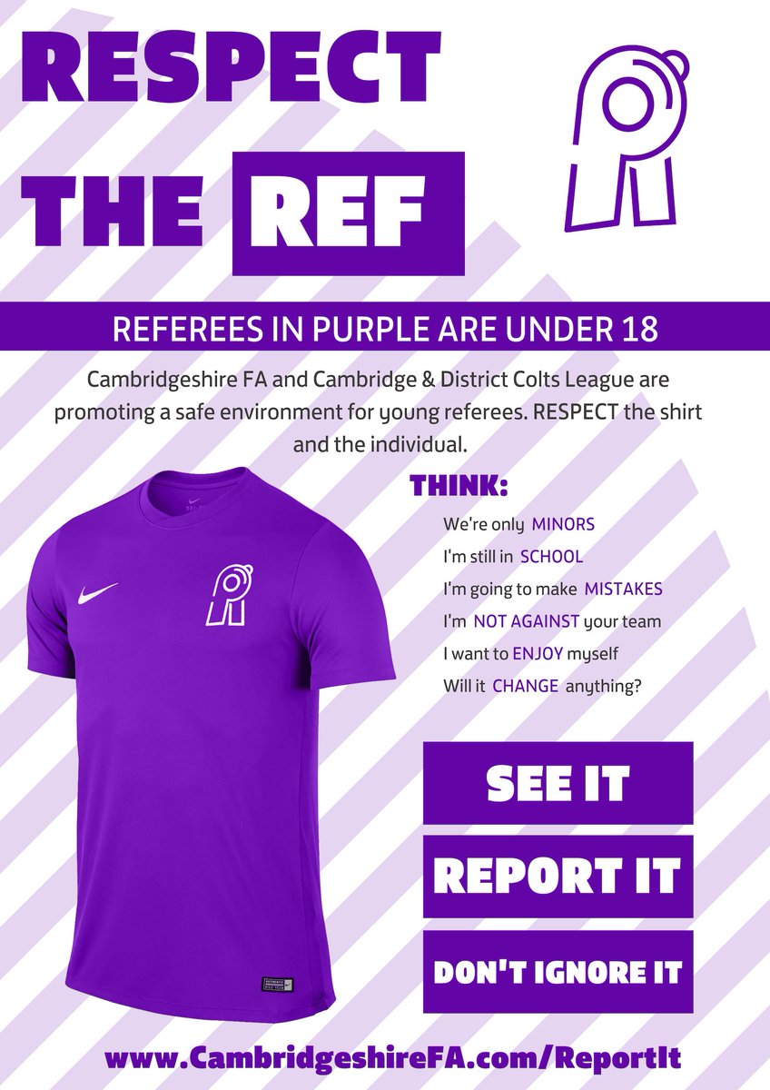 CambsFAReferees's tweet image. 2/3 

Each Referee will shortly receive an email detailing how they can pick up one of their kits, at one of our regional Young Referee Development Evenings wk/c 21st January.