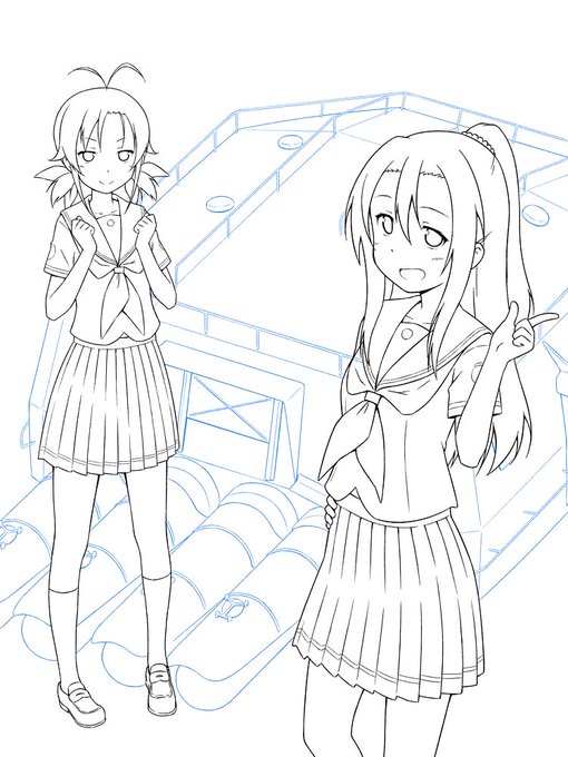 りっちゃんとかよちゃん描きます。 