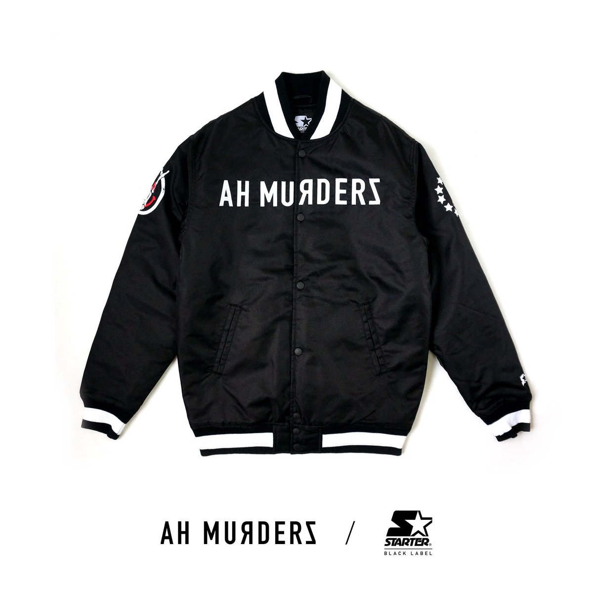 Ahmurderzjp's tweet image. XLサイズ完売！
ありがとうございます！
残りS,M,Lも数少なくなってます！
お早めに！

AH MURDERZ × STARTER BLACK LABEL
“ STADIUM JACKET ”

AH MURDERZ ONLINE SHOP
ahmurderz.com/?pid=138657900 

#AHMURDERZ #STARTER #STADIUMJACKET