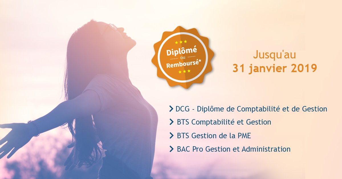 #Résolution2019 : se former à distance et obtenir son #diplôme ! Jusqu'au 31 janvier, vous pouvez rejoindre notre programme Diplômé ou Remboursé pour 4 préparations de diplôme en Compta-Gestion.
-> vous pouvez vous renseigner via ce formulaire : efcformation.com/lp/diplome-ou-… 💡