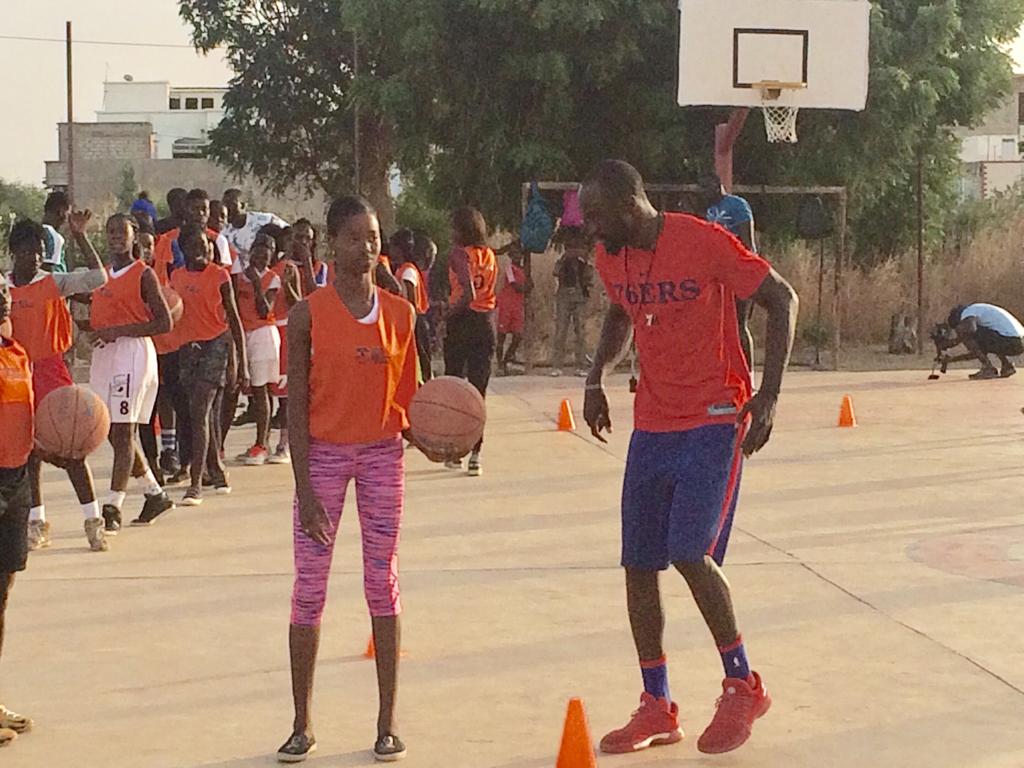 NBA_Africa's tweet image. .@sixers Player Development Specialist Remy Ndiaye and @seedproject started 2019 with a basketball camp for 50 boys and girls at the SOS Children's Villages in Kaolack, Senegal yesterday!