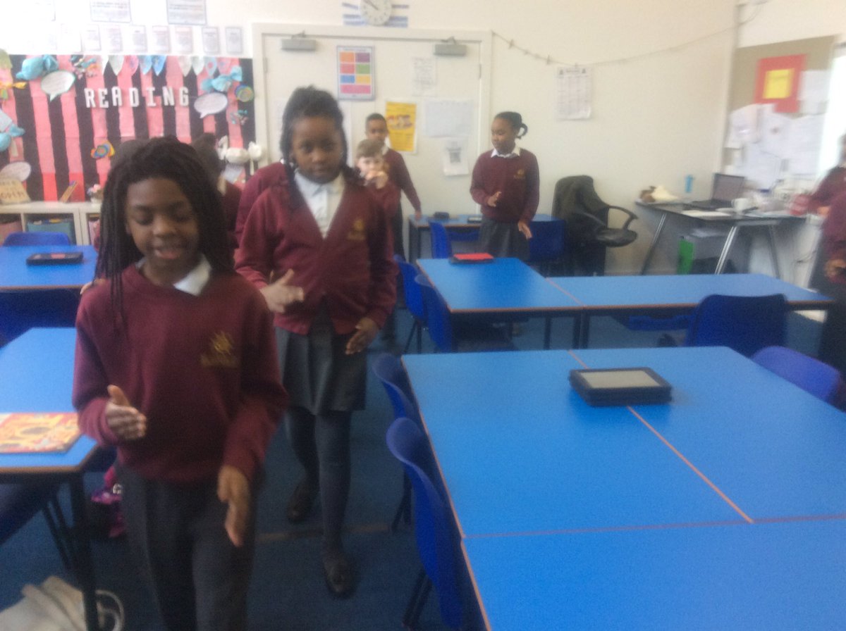 St_JamesYear4's tweet image. 4 Ghana using computing language to instruct their partner robots on how to navigate their way around the classroom. #codingday