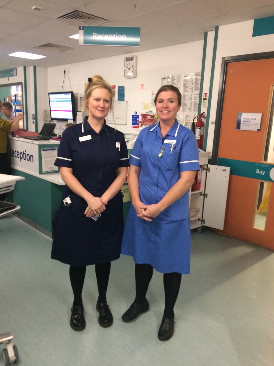 DaleSally3's tweet photo. Ruth and Lou looking great in their uniforms ready to care on Pendennis https://t.co/lLns9oGwfF