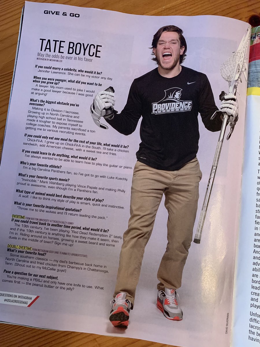 jimboyceins's tweet photo. Look who appears in the January issue of US Lacrosse Magazine! I see 👀 you Tate Boyce! #Providence College Friars Lacrosse https://t.co/pwKqyltJdC