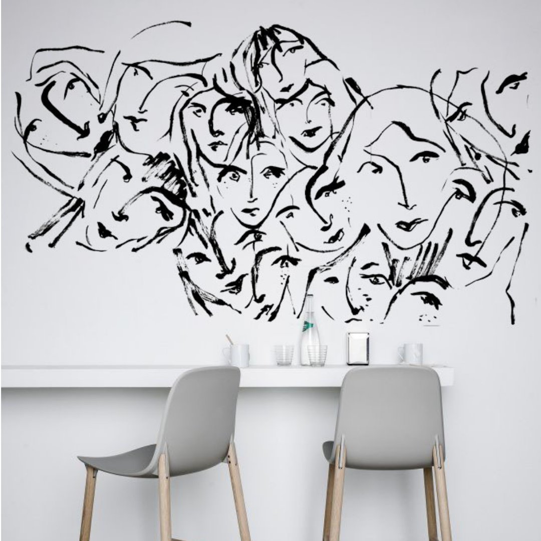 iArtistGlobal's tweet photo. Handpainted mural 'Faces' by artist @ebeatextiles
See more of her artwork on https://t.co/X2yE3SIDOS here: https://t.co/Rg5kalIT4S https://t.co/Tio6LEJkBN