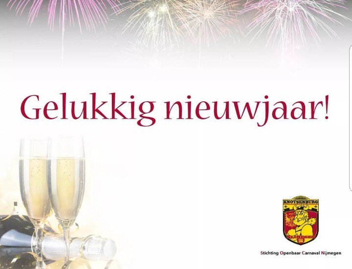 Het bestuur van Stichting Openbaar Carnaval Nijmegen wenst alle Knotsenburgers een Hèrtstikke mooi 2019 toe.
.
#Knotsenburg #Nijmegen #Carnaval #BesteWensen #Geluk #Liefde #Gezondheid