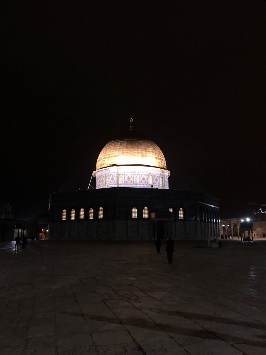 The first time I visited Al Aqsa at Fajr time before prayer and after prayer. I’ll never forget this moment. FM, fajr time is the best time to be inside the Al Aqsa compound.