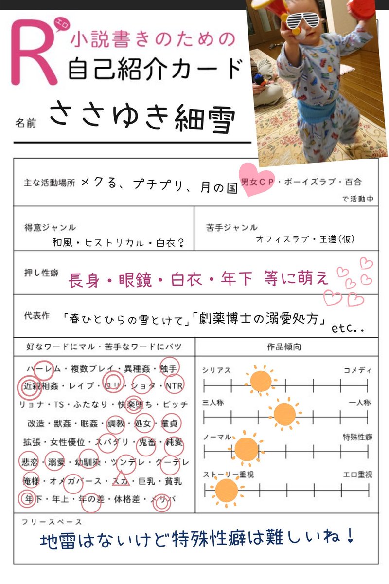 R18 R小説書きのための自己紹介カード ツイート集 Togetter R18 R小説書きのための自己紹介カード ツイート集 Togetter