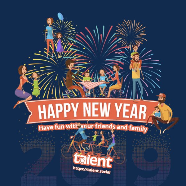 talentempowered's tweet photo. Team Talent wishes everyone a wonderful, joyous and awesome New Year 2019

@talentempowered #HappyNewYear2019 https://t.co/eeRGArwjSM