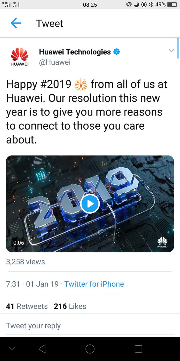 Huawei Happy 19 From All Of Us At Huawei Our Resolution This New Year Is To Give You More Reasons To Connect To Those You Care About T Co A0zqktfino