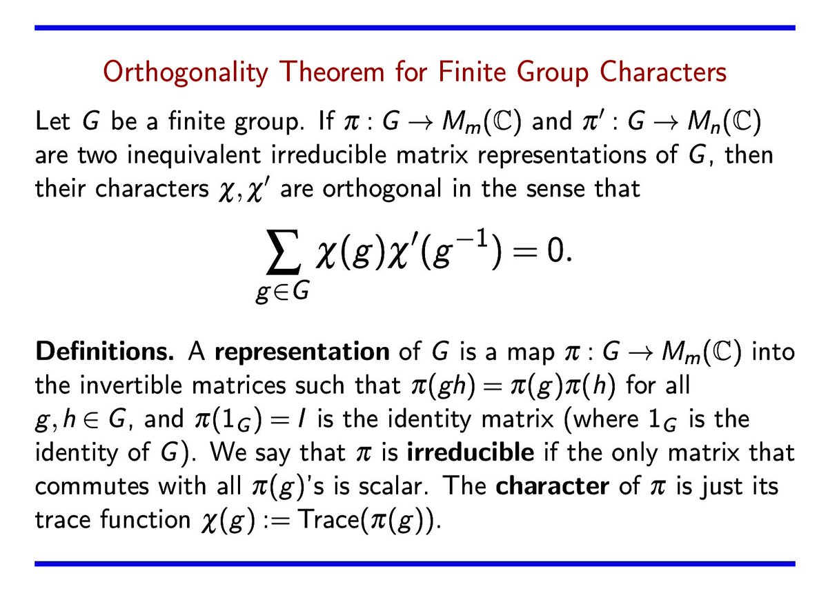Berger Dillon Ar Twitter I Had Always Seen The Definition Of Irreducible Representation As Containing No Non Trivial P G Invariant Subspace While That S Fine It S A Bit Dense I Had Never Berger Dillon Ar Twitter I Had Always Seen The Definition Of Irreducible Representation As Containing No Non Trivial P G Invariant Subspace While That S Fine It S A Bit Dense I Had Never