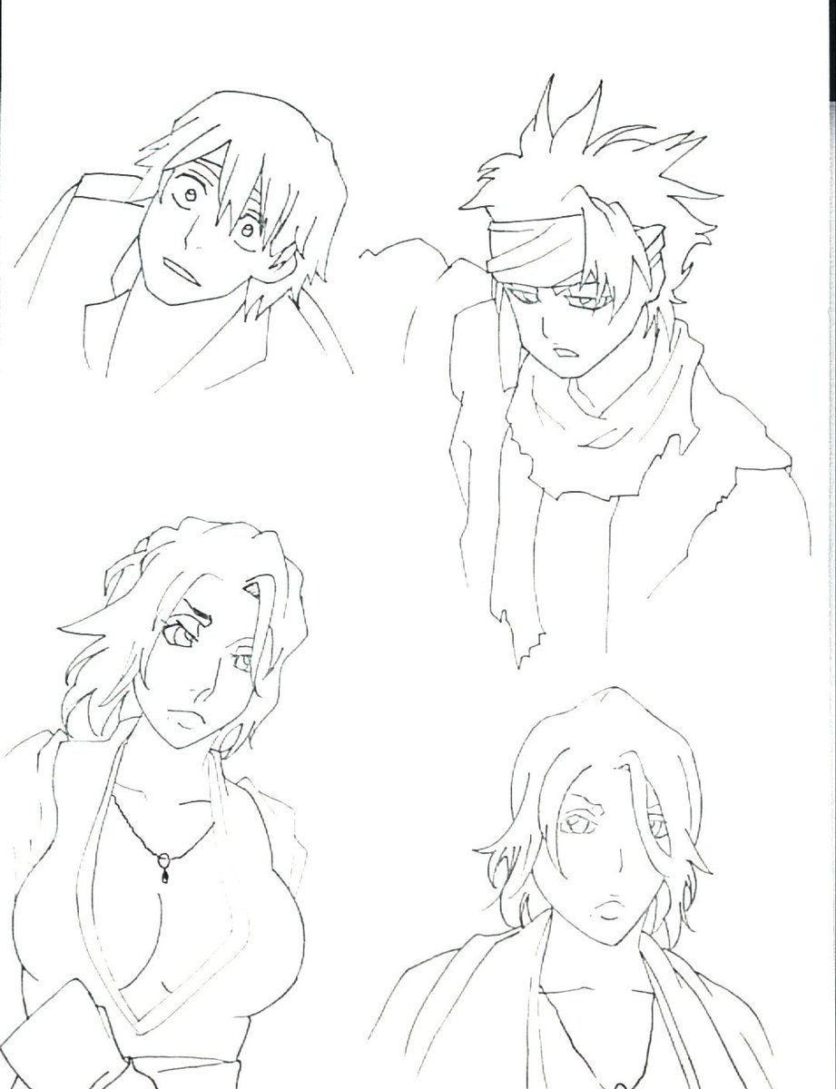 BLEACHの模写練習その3です～ 