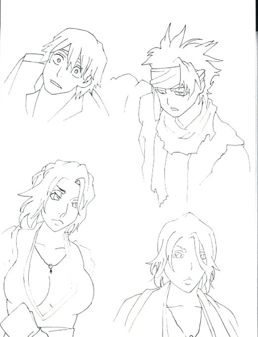 BLEACHの模写練習その3です～ 