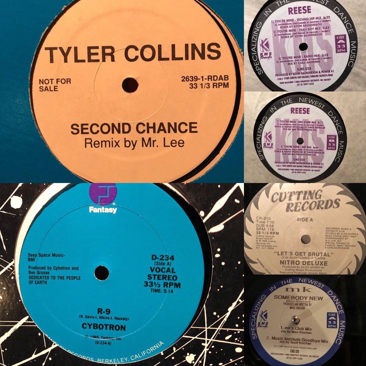 tealmoss's tweet photo. Going Thru My Vinyl Collection #tylercollins #mrlee #mk #cybotron #nitrodeluxe #reese #kms #kevinsaunderson #area10 #power41 #davidmorales https://t.co/n7kUxEzw60