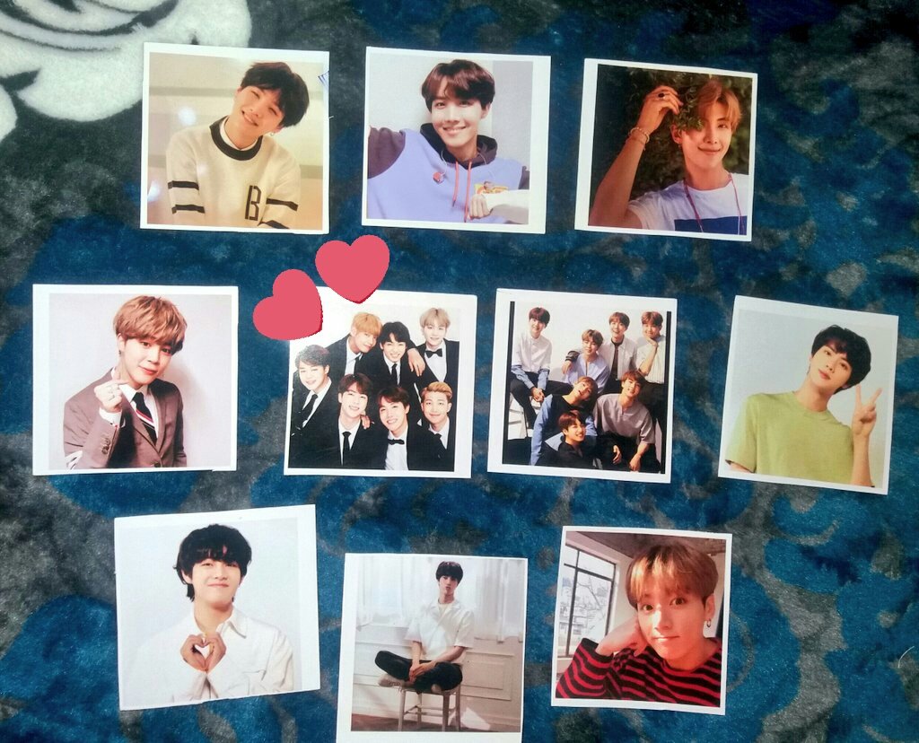 My first photo cards😍😍😍😍 
#HappyNewYear2019 #giftformyself #NewYearwithBTS #newyeargift #bts @BTS_twt 💜