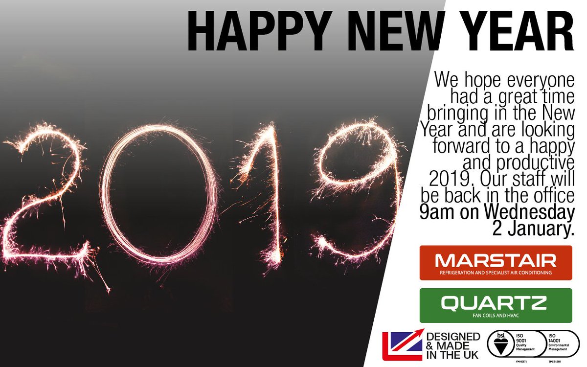 Happy New Year from everyone in the TEV Family.  

#HappyNewYear #2019 #Newyearsday