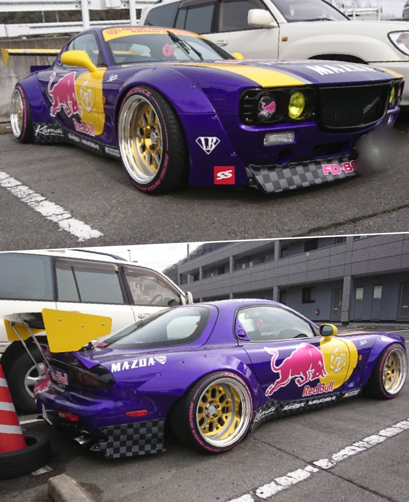 Kp61 T Co Lwlslybgnm 三好自動車 岡山県 倉敷市 マツダfd3s Rx7 マツダrx7 マツダrx3 Rx3 レッドブル サバンナワークス 片山義美 街道レーサー ドリフト 名車 カスタム カスタムカー 車高短 原型が判らない