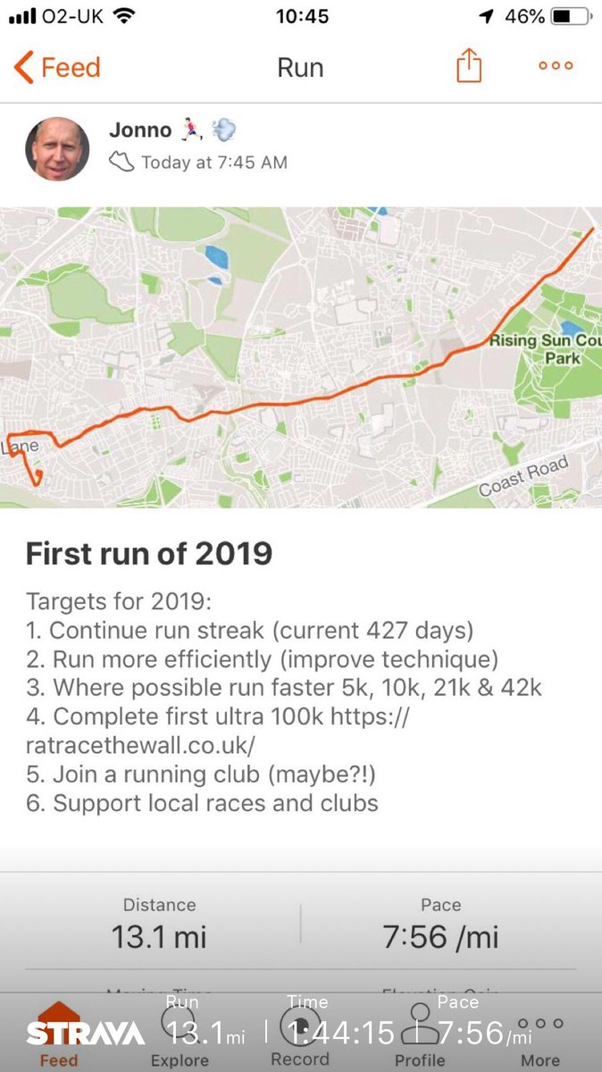 jonno147's tweet photo. #SquadRunner #RunninDownADream #runfitted #HeForSheRunners #earthathon
Check out my run on Strava.
HAPPY NEW YEAR 🥳 2019 https://t.co/8raPb1LZvA