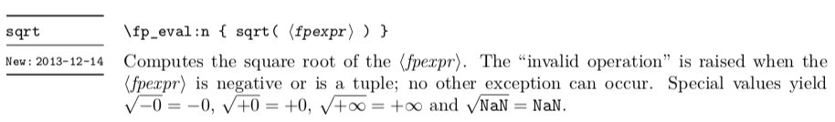 wtsnjp's tweet image. #SATySFi には平方根を計算するプリミティブがないそうですが，#expl3 にはあります．