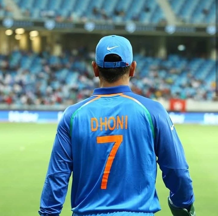 mahendra singh dhoni jersey number