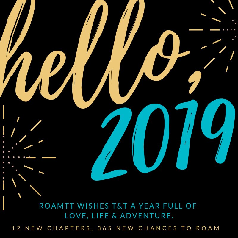 RoamTT's tweet photo. RoamTT wishes our followers a prosperous new year filled with love, life and adventure! 12 new chapters with 365 new opportunities to roam! All the best from the RoamTT family ❤️ https://t.co/FBSsABfU9I