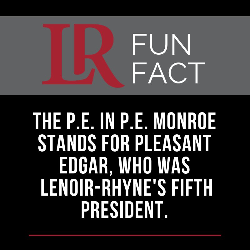 lenoirrhyne's tweet image. #LRFunFact