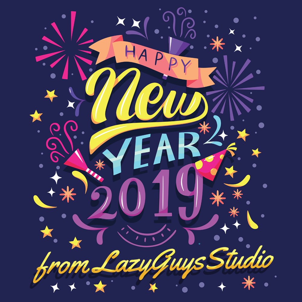 Have the greatest (lazy) New Year 2019! 🥳🎇 #NewYears2019 #lazy #HappyNewYear2019 #HappyNewYear #gaming #pcgaming #games #gamer