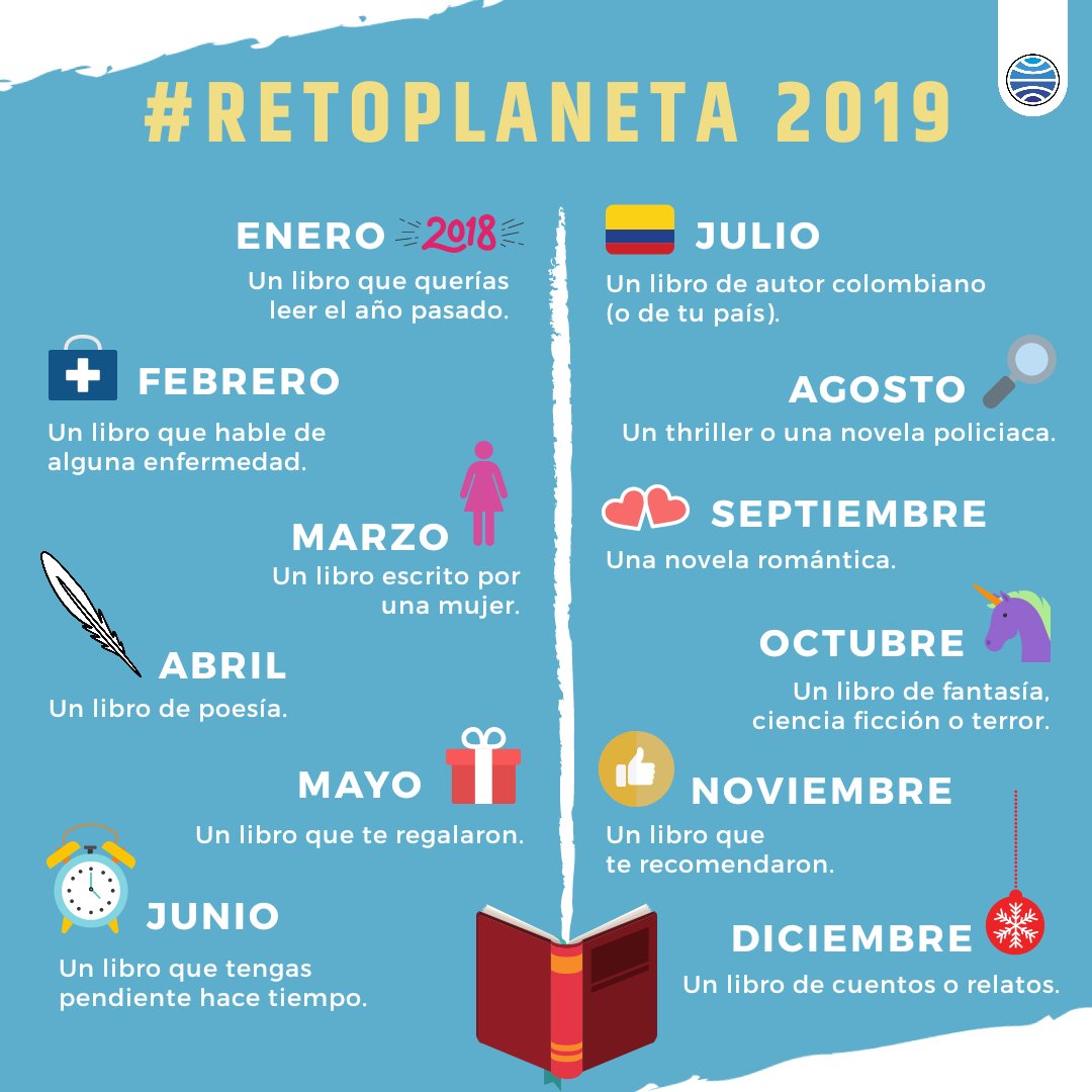 PlanetaLibrosCo's tweet photo. Así iniciamos el año.

¿Nos acompañan en este #RetoPlaneta 2019? 💪📖 https://t.co/ULkhZ15skr