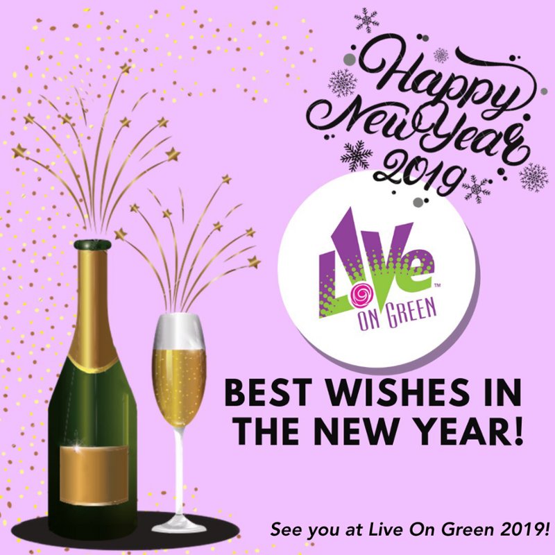liveongreenpas's tweet photo. Happy New Year from all us at #LiveOnGreenPasadena!  We can't wait to see you back at our festival in December 2019! #happynewyear #2019 https://t.co/2f23RR7VZG