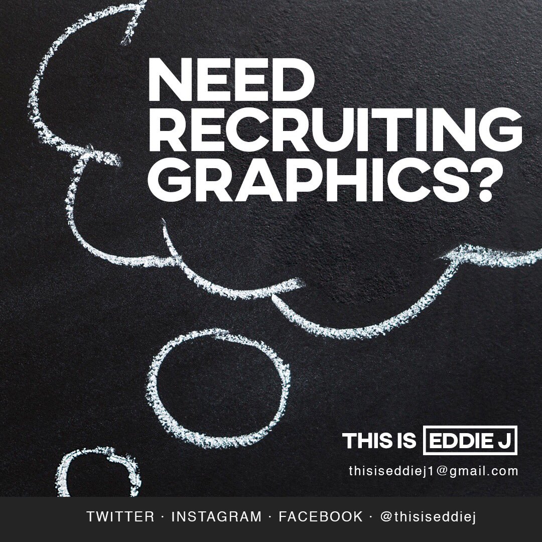 ThisIsEddieJ's tweet photo. #recruitinggraphics #recruiting #graphicdesign #sports #hoops #basketball #football #soccer #lax #tennis #fieldhockey #golf #mensbasketball #womensbasketball #graphics #thisiseddiej #instagram #college #collegebasketball #collegefootball #nba #prosports https://t.co/oeNJULSnxG