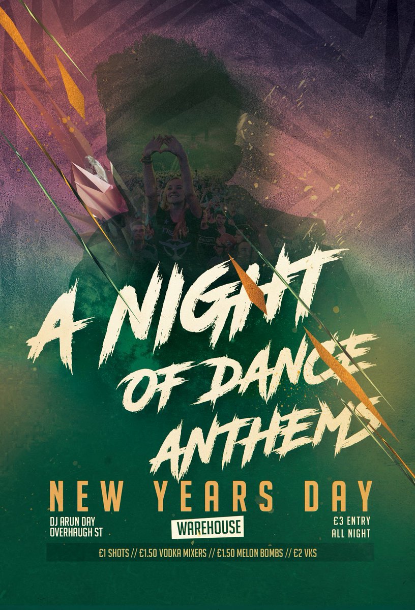 warehouse_gala's tweet photo. HAPPY NEW YEAR from all of us at Warehouse!!  Here’s to an amazing 2019, and we’re kicking it off tonight with a A Night Of Dance Anthems 🎶

See you all on the dance floor! #NYD #NewYearNewMe #YourHouse https://t.co/Sg69yGKykL