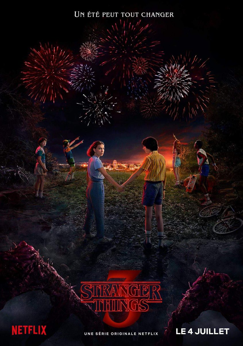 ActuG's tweet photo. La Saison 3 de Stranger Things sera disponible le 4 juillet sur Netflix ! https://t.co/FqBtN4D7rt
