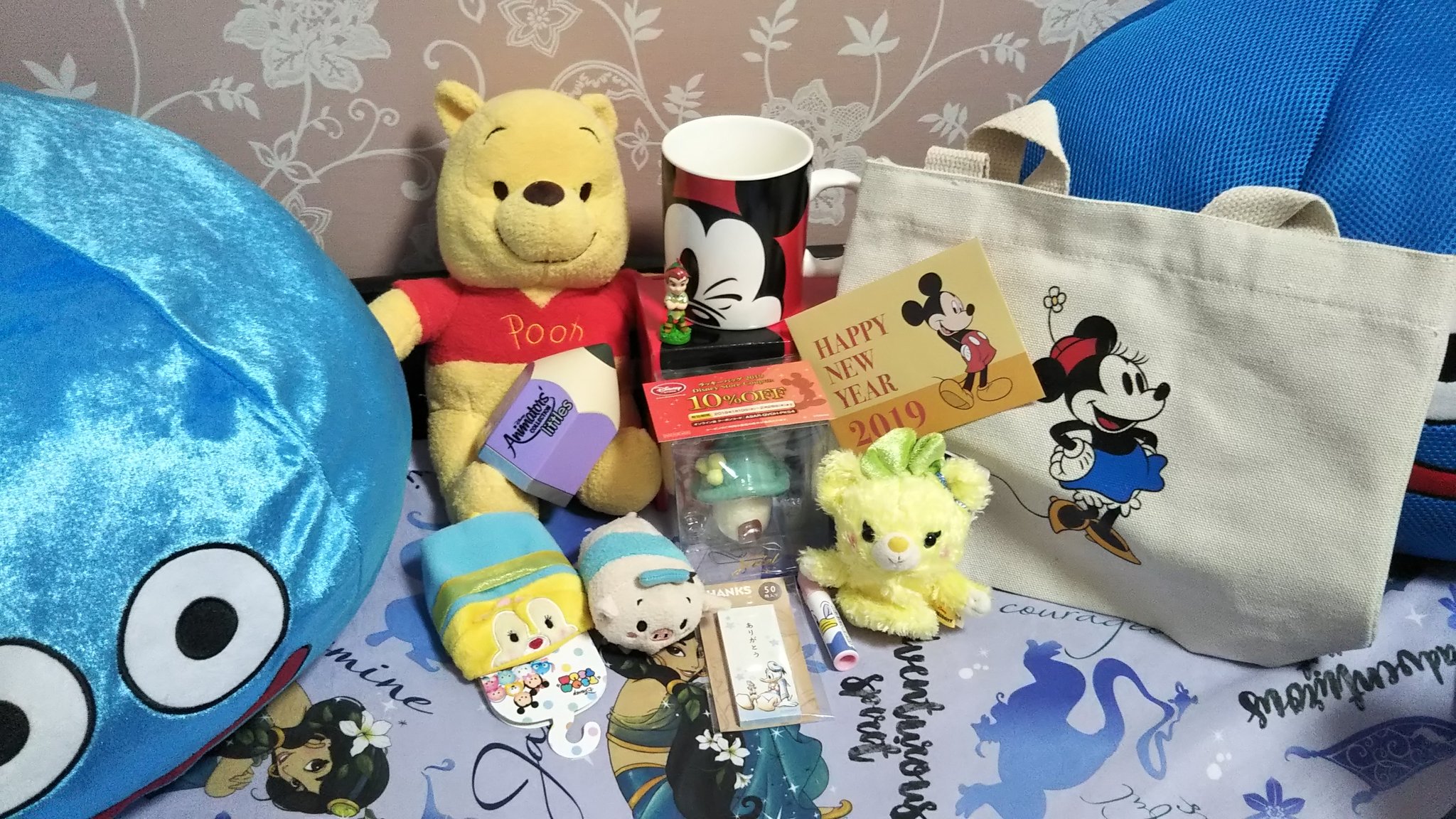 画像 ディズニーストアの3000円福袋開封 クーポン10 Offだったから外れ 絶対入ってるやつ以外だとフィギュア500円 ツムツム600円 ツムツムの服500円 付 まとめダネ