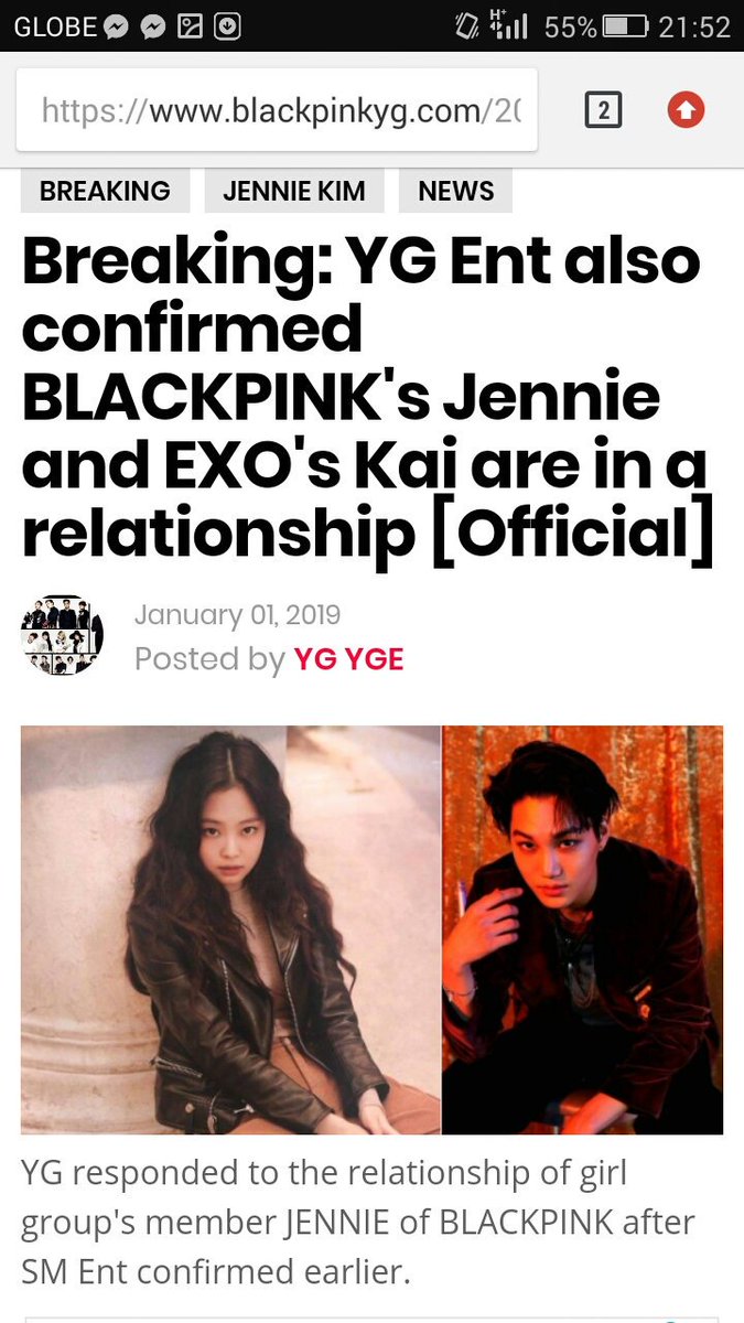 JenKai9's tweet photo. CONFIRMED by YG ENT

"We take the same position as SM"

#JenKaiDay
#JenKai
#JENNIE 
#Kai https://t.co/Urpm9gm27t