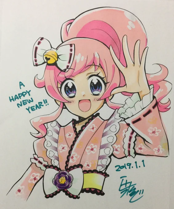 あけましておめでとうございます!
今年も、キラッと楽しい漫画をお届けできるように頑張ります(^O^☆♪
どうぞよろしくおねがいいたします(o^^o)    辻永ひつじ 