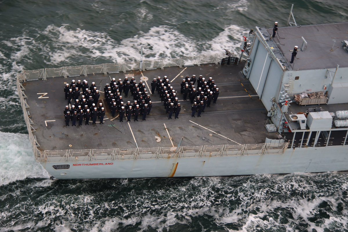 NavyLookout's tweet photo. Happy 2019.

BZ HMS Northumberland crew which spent Christmas and New Year at sea patrolling waters around the UK https://t.co/0ZnEcMyyln