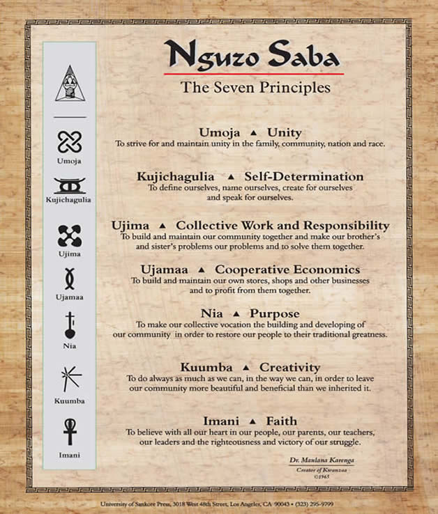 NGBIWM's tweet image. Today's Kwanzaa principle is Imani (Faith): To believe with all our hearts in our people, our parents, our teachers, our leaders, and the righteousness and victory of our struggle.