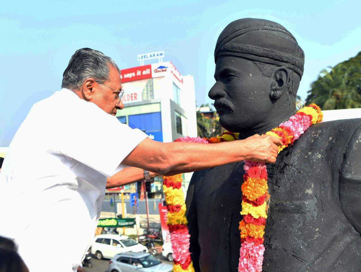 CMOKerala's tweet image. CM Pinarayi Vijayan warmly congratulates all who made Kerala&apos;s #WomensWall a great success. The 620 KM long gathering, organized to uphold the values of Kerala Renaissance, saw huge participation of women from all walks of life. This is a momentous occasion in our social life.